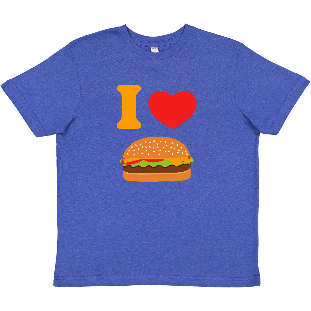 Inktastic I Love Cheeseburgers Youth T-Shirt Cheeseburger Heart Hamburger Cute - Picture 8 of 8