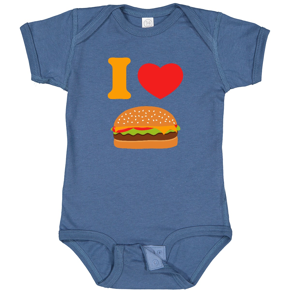 Inktastic I Love Cheeseburgers Baby Bodysuit Cheeseburger Heart Hamburger Cute - Picture 11 of 17