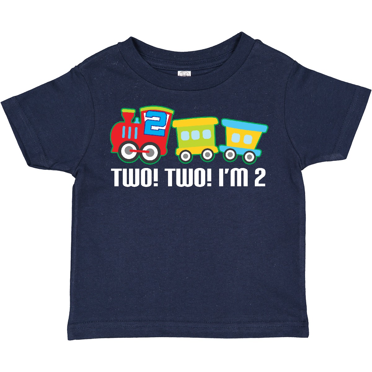 Inktastic 2nd Birthday Two Two Train Outfit Toddler T-Shirt Second Im Engine Old - Picture 10 of 17