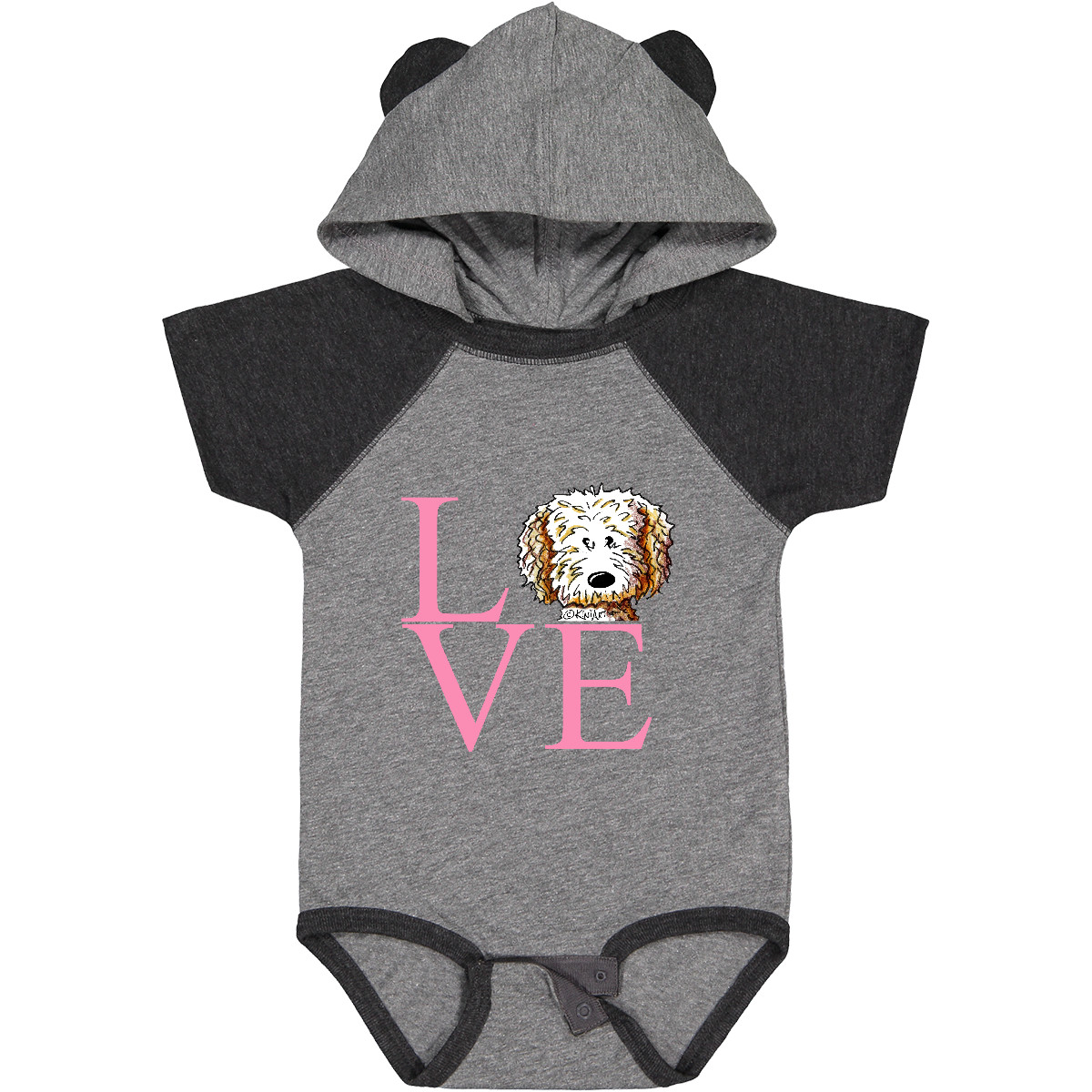 Inktastic KiniArt Doodle Love Baby Bodysuit - KiniArt Labradoodle Goldendoodle - Picture 8 of 15
