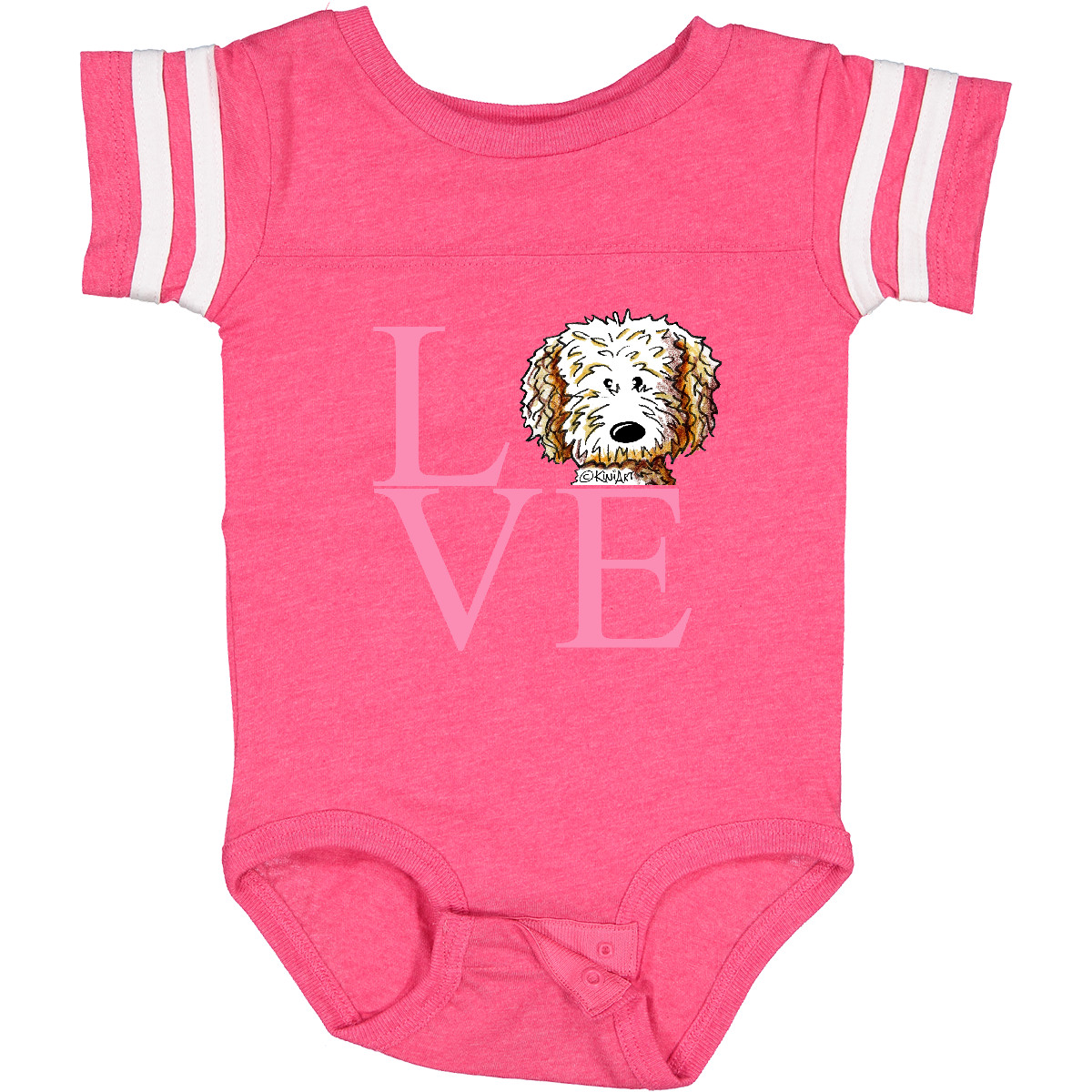 Inktastic KiniArt Doodle Love Baby Bodysuit - KiniArt Labradoodle Goldendoodle - Picture 6 of 15