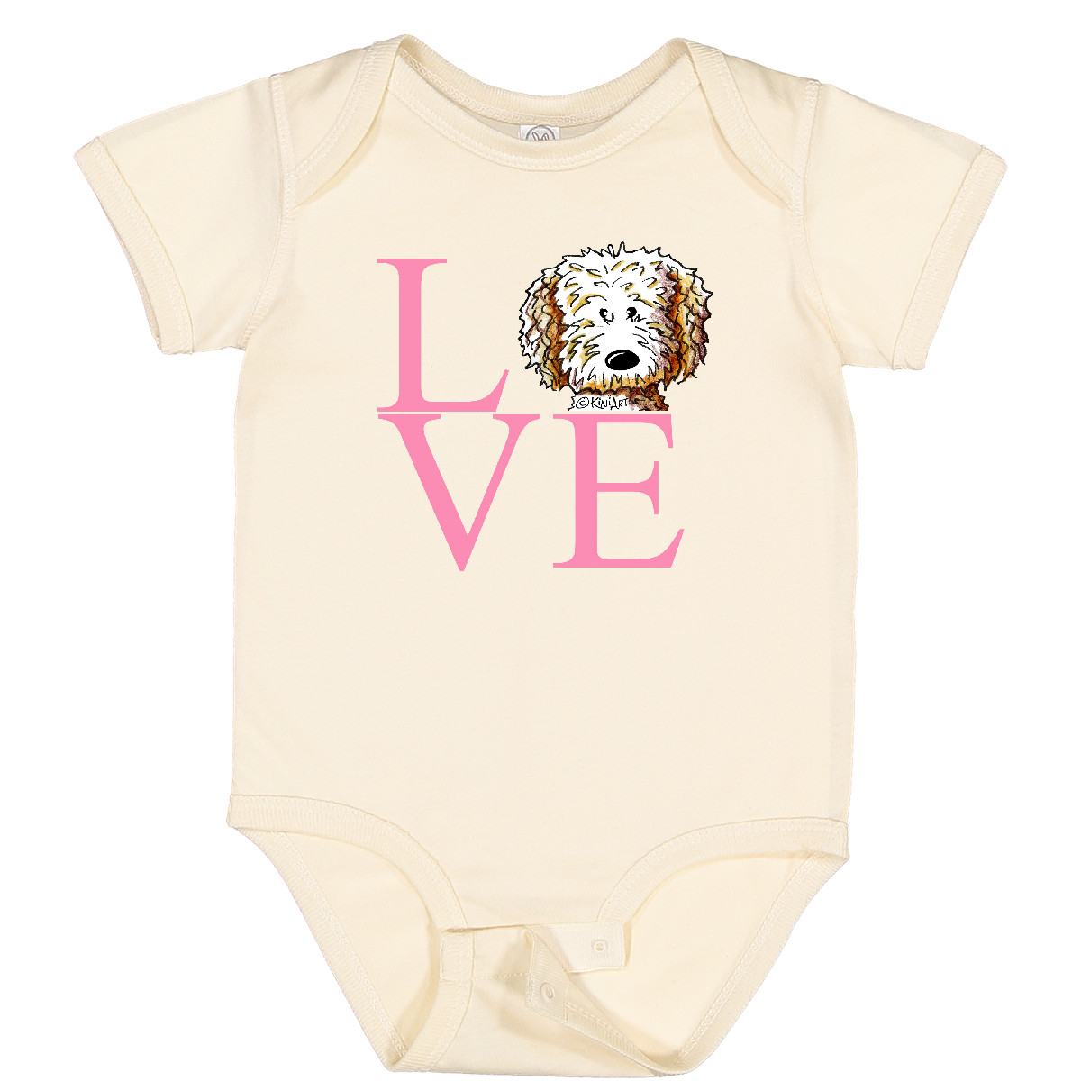Inktastic KiniArt Doodle Love Baby Bodysuit - KiniArt Labradoodle Goldendoodle - Picture 10 of 15