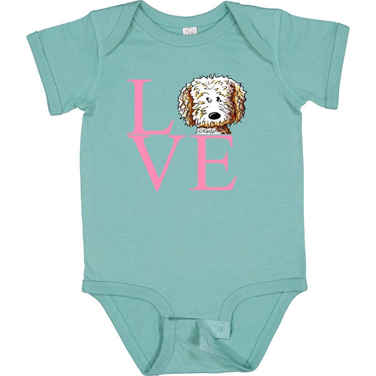 Inktastic KiniArt Doodle Love Baby Bodysuit - KiniArt Labradoodle Goldendoodle - Picture 12 of 15