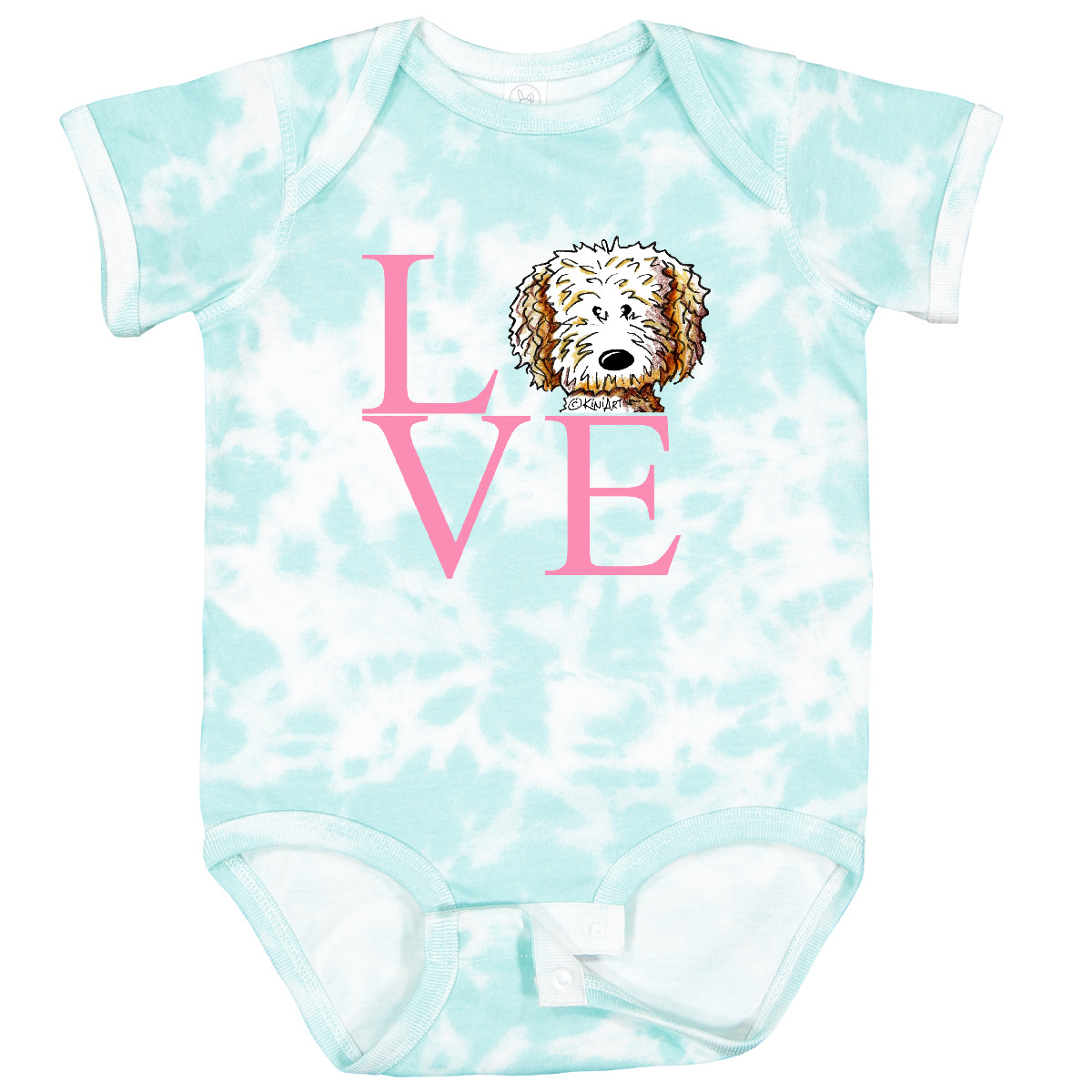 Inktastic KiniArt Doodle Love Baby Bodysuit - KiniArt Labradoodle Goldendoodle - Picture 13 of 15