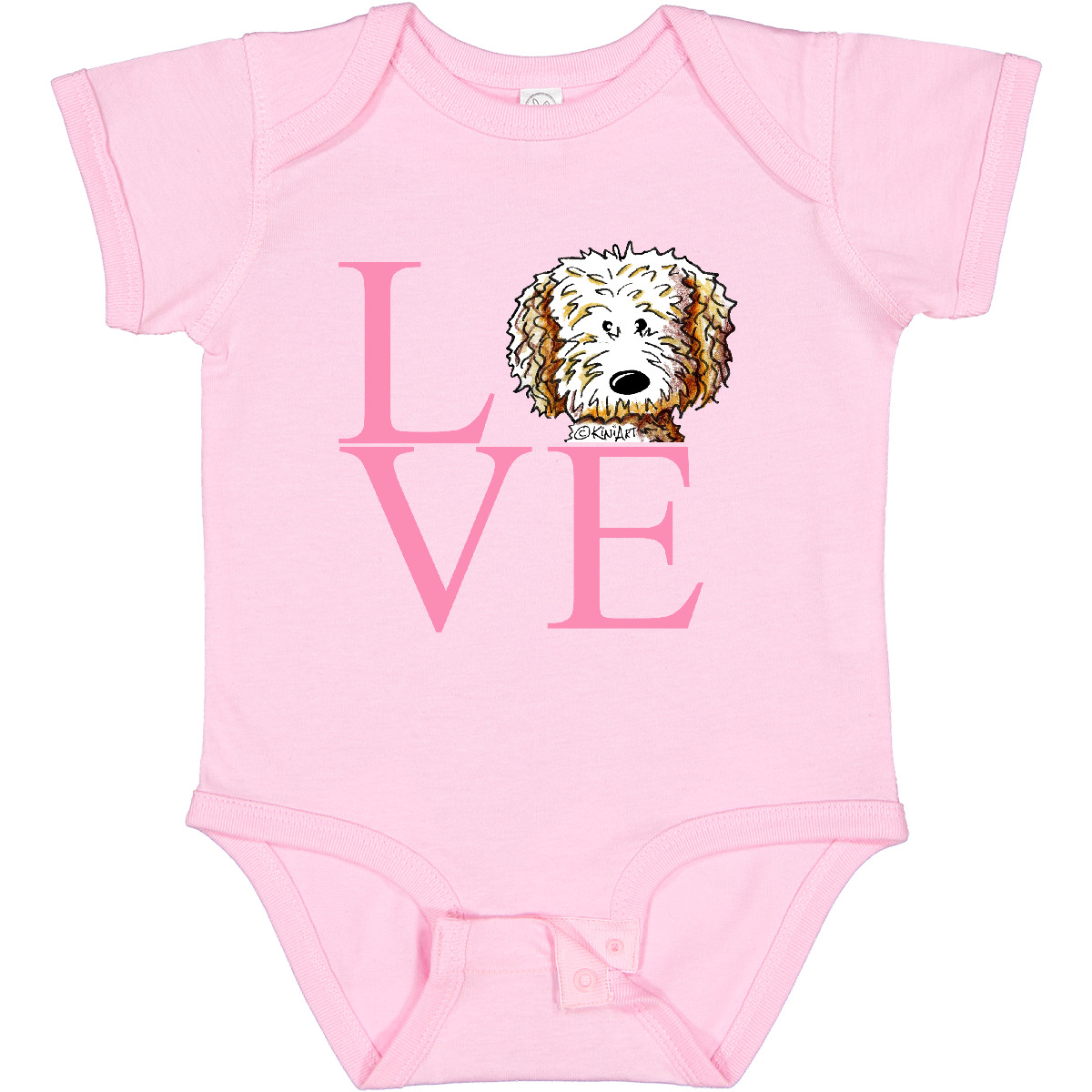 Inktastic KiniArt Doodle Love Baby Bodysuit - KiniArt Labradoodle Goldendoodle - Picture 11 of 15