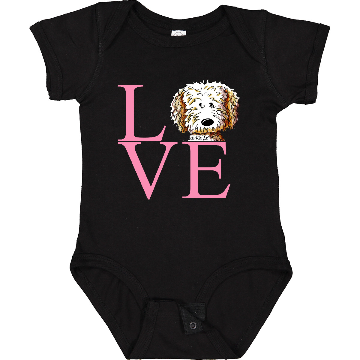 Inktastic KiniArt Doodle Love Baby Bodysuit - KiniArt Labradoodle Goldendoodle - Picture 2 of 15