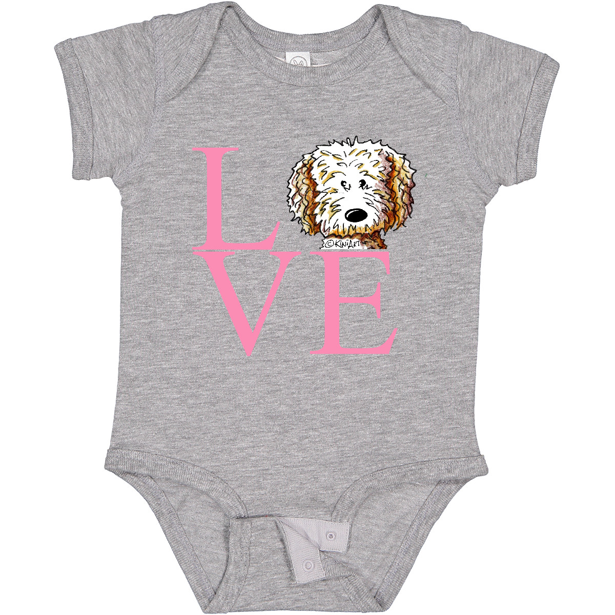 Inktastic KiniArt Doodle Love Baby Bodysuit - KiniArt Labradoodle Goldendoodle - Picture 7 of 15