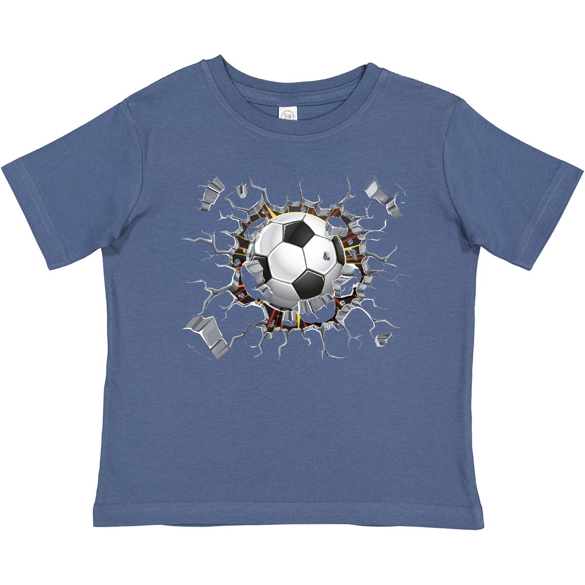 Inktastic Soccer Breakthrough Kleinkind T-Shirt Fußball Futbol Crash Sport Sport - Bild 5 von 12