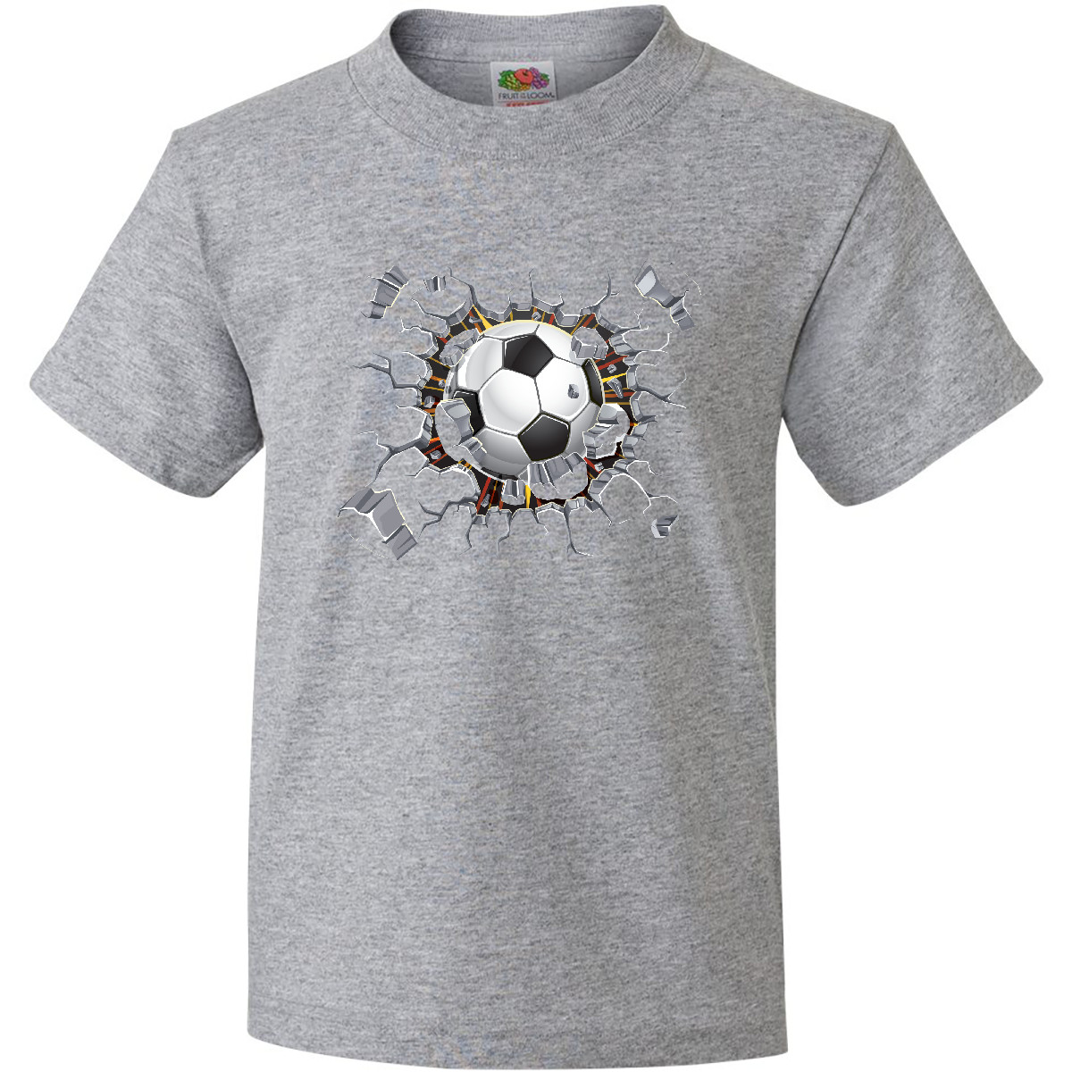 Inktastic Soccer Breakthrough Youth T-Shirt Football Futbol Crash Sports Sport - Picture 2 of 13