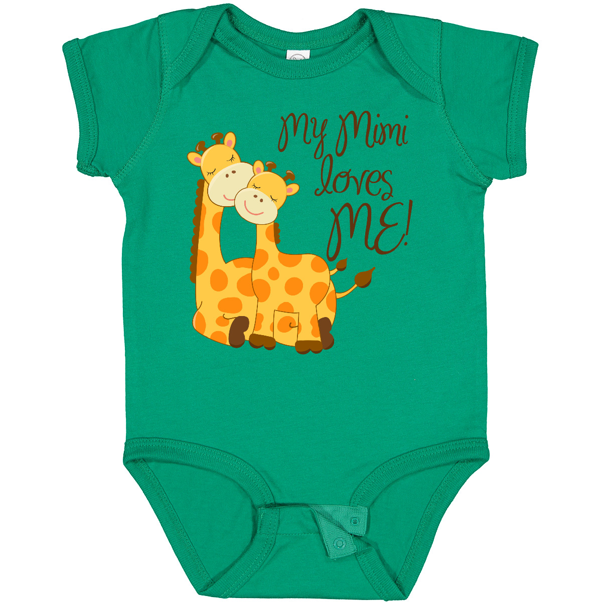 Inktastic My Mimi Loves Me! Baby Bodysuit Giraffe Loved By Grandma One-piece - Picture 12 of 25
