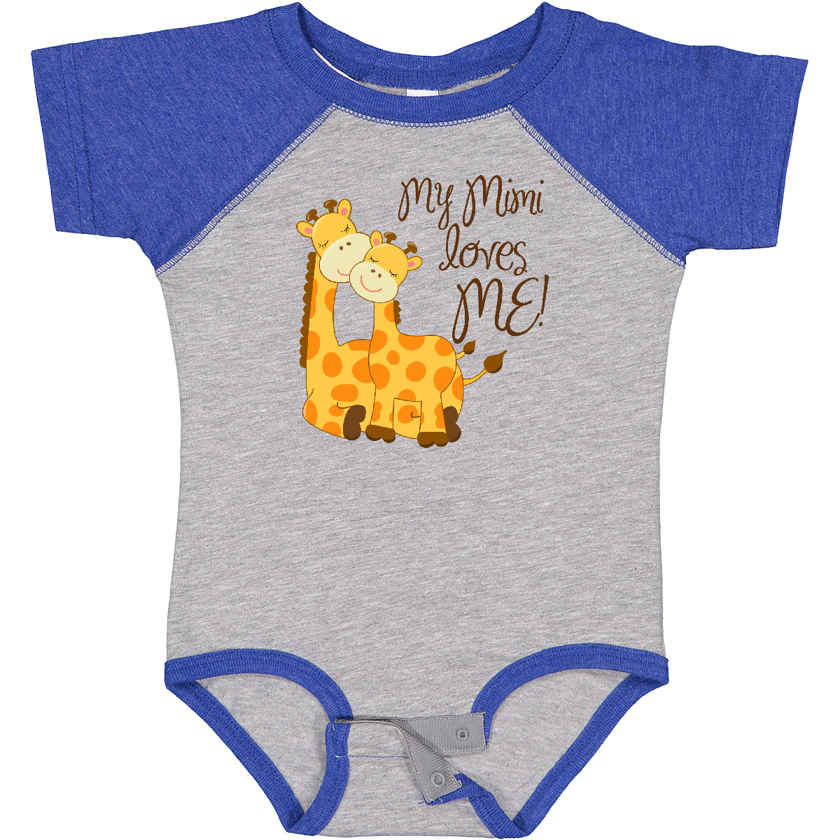 Inktastic My Mimi Loves Me! Baby Bodysuit Giraffe Loved By Grandma One-piece - Picture 10 of 25