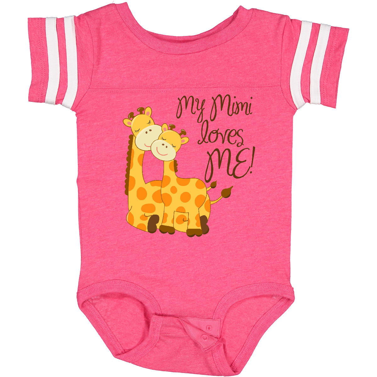 Inktastic My Mimi Loves Me! Baby Bodysuit Giraffe Loved By Grandma One-piece - Picture 6 of 25