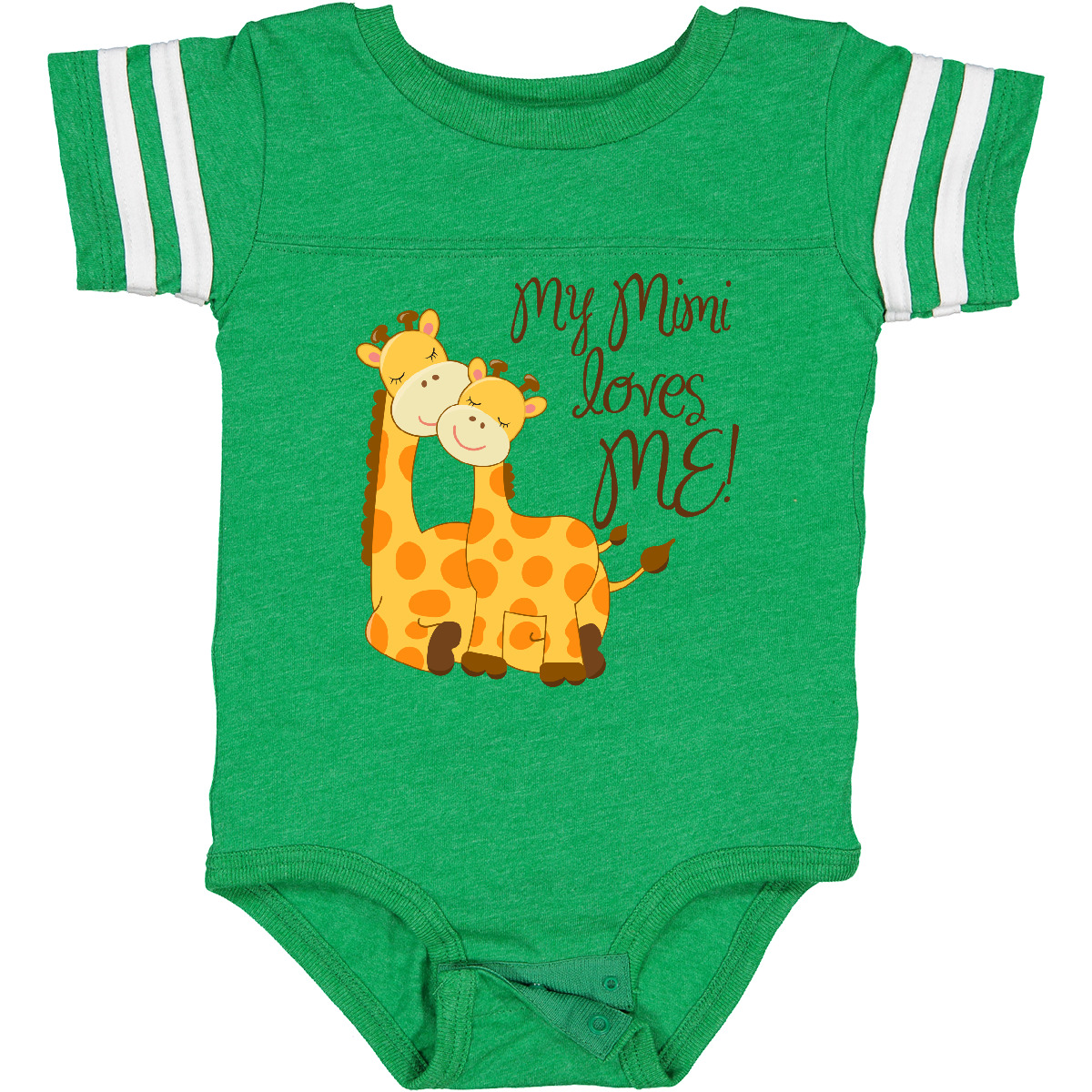 Inktastic My Mimi Loves Me! Baby Bodysuit Giraffe Loved By Grandma One-piece - Picture 5 of 25