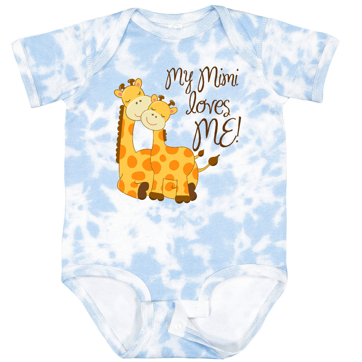 Inktastic My Mimi Loves Me! Baby Bodysuit Giraffe Loved By Grandma One-piece - Picture 19 of 25