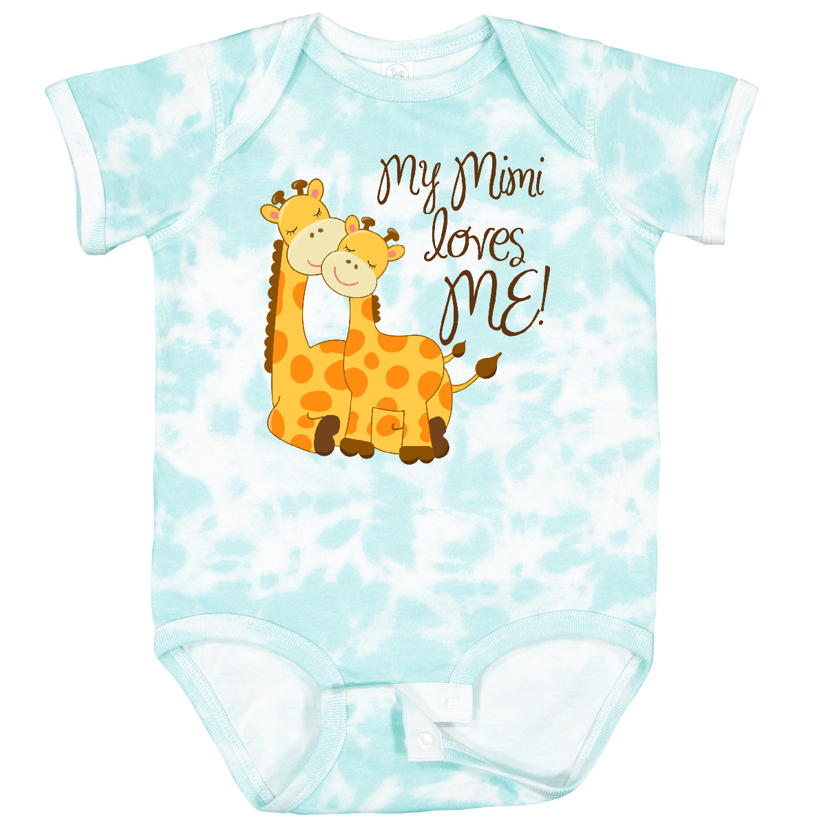 Inktastic My Mimi Loves Me! Baby Bodysuit Giraffe Loved By Grandma One-piece - Picture 20 of 25