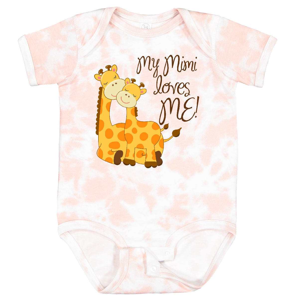 Inktastic My Mimi Loves Me! Baby Bodysuit Giraffe Loved By Grandma One-piece - Picture 21 of 25