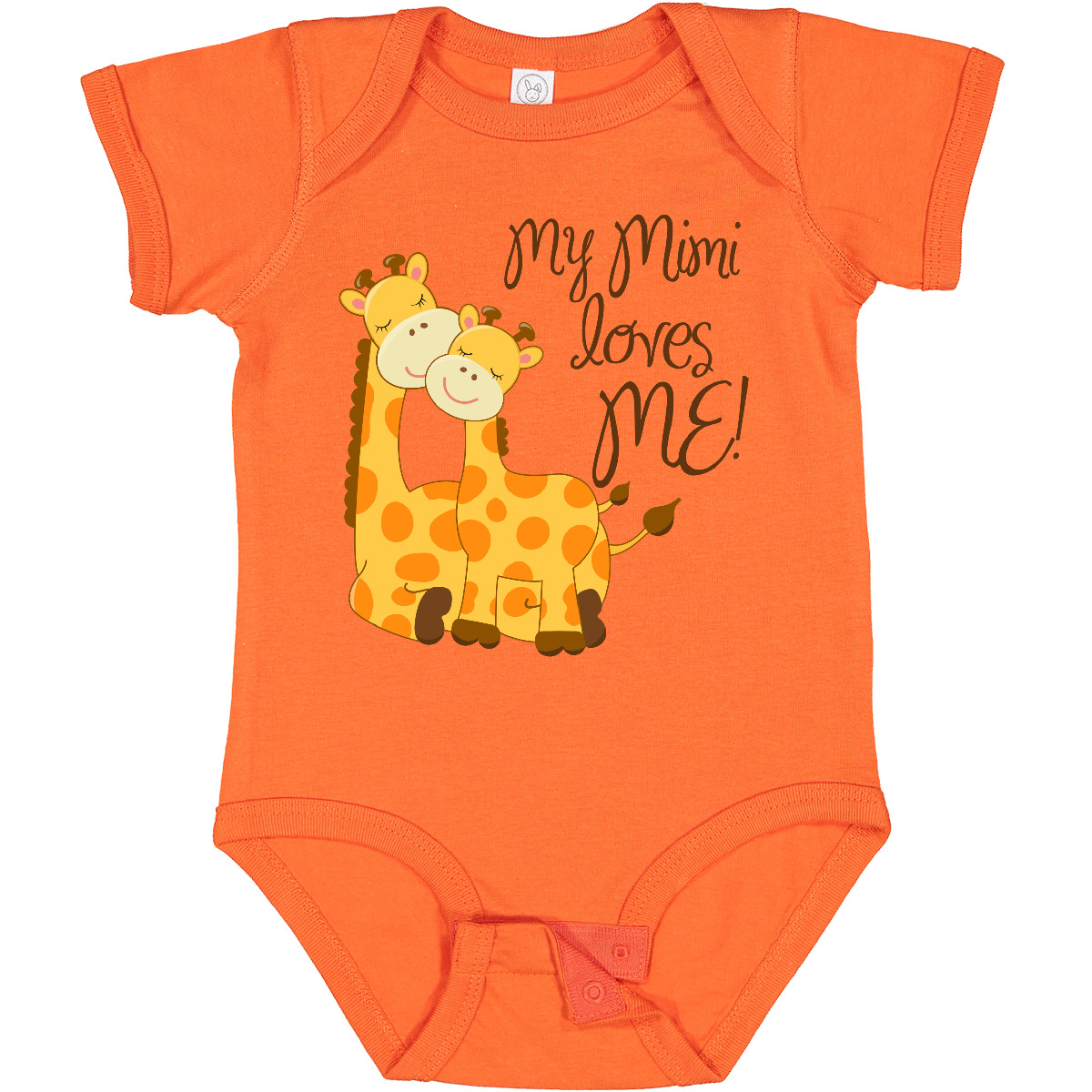Inktastic My Mimi Loves Me! Baby Bodysuit Giraffe Loved By Grandma One-piece - Picture 16 of 25