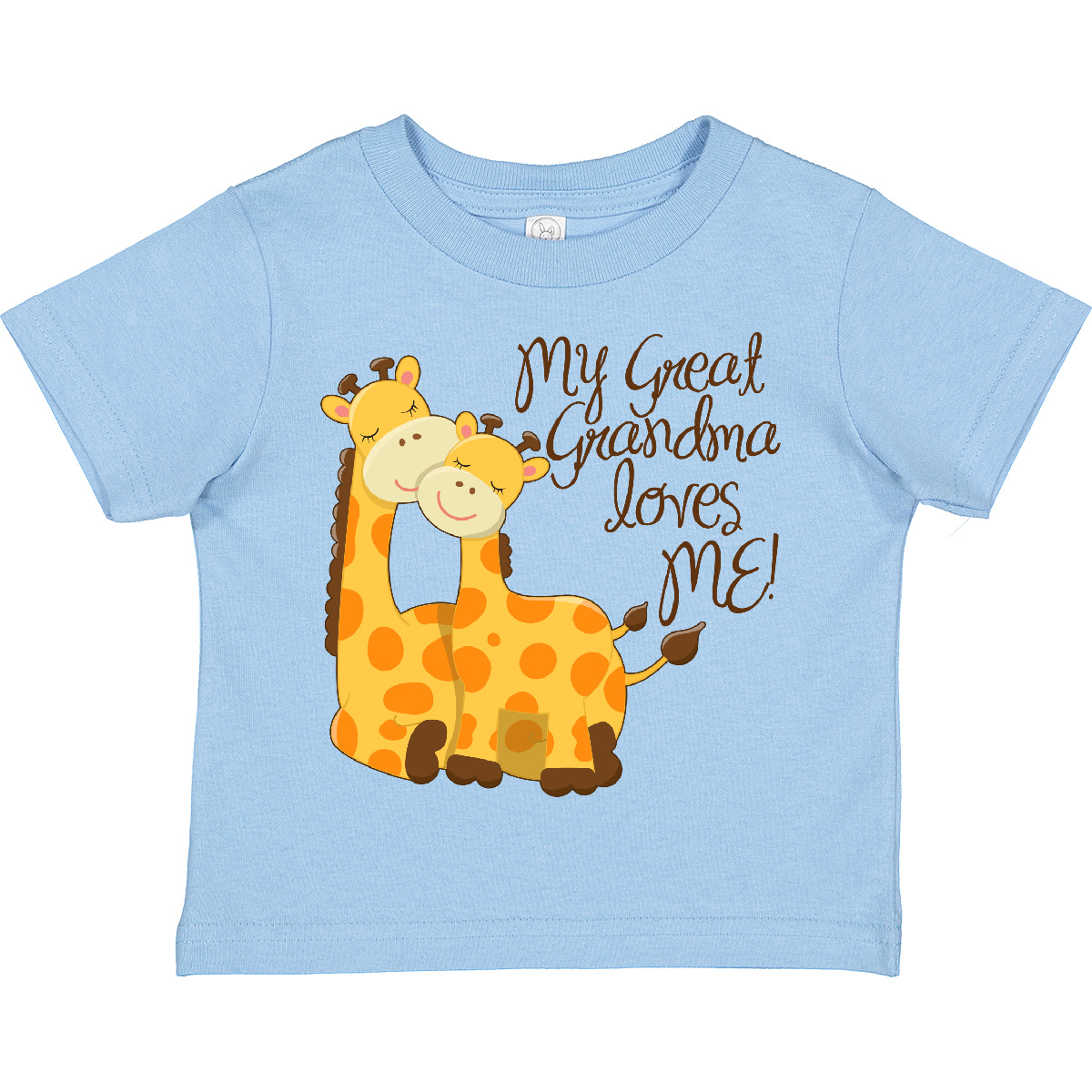 Inktastic My Great Grandma Loves Me! Toddler T-Shirt Giraffe Loved By For Family - Picture 8 of 17