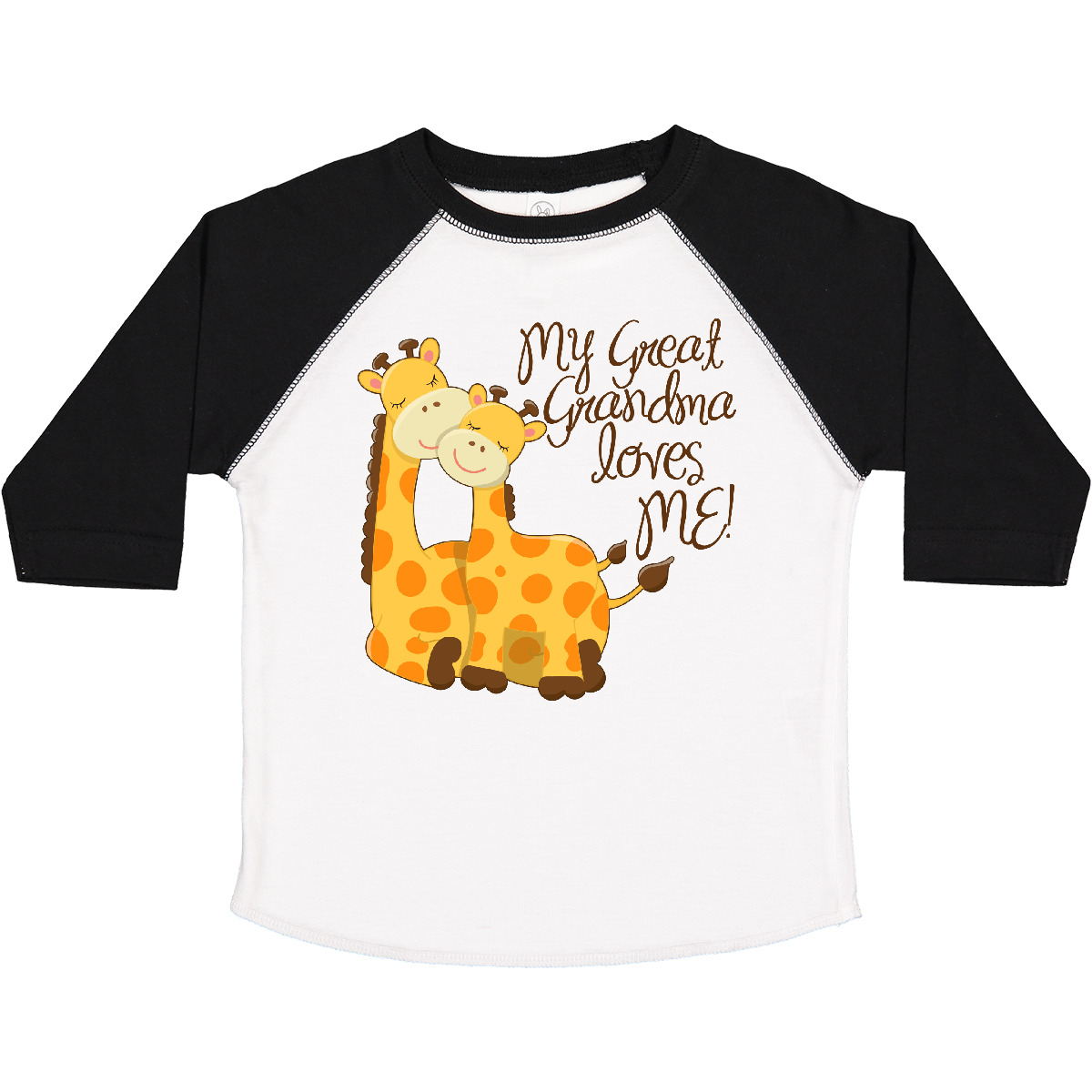 Inktastic My Great Grandma Loves Me! Toddler T-Shirt Giraffe Loved By For Family - Picture 17 of 17