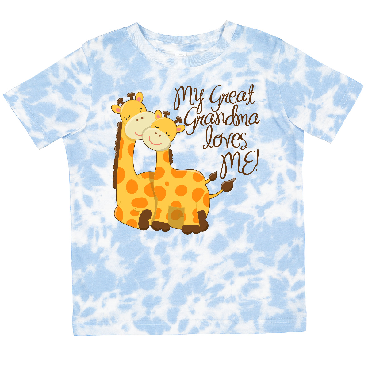 Inktastic My Great Grandma Loves Me! Toddler T-Shirt Giraffe Loved By For Family - Picture 13 of 17