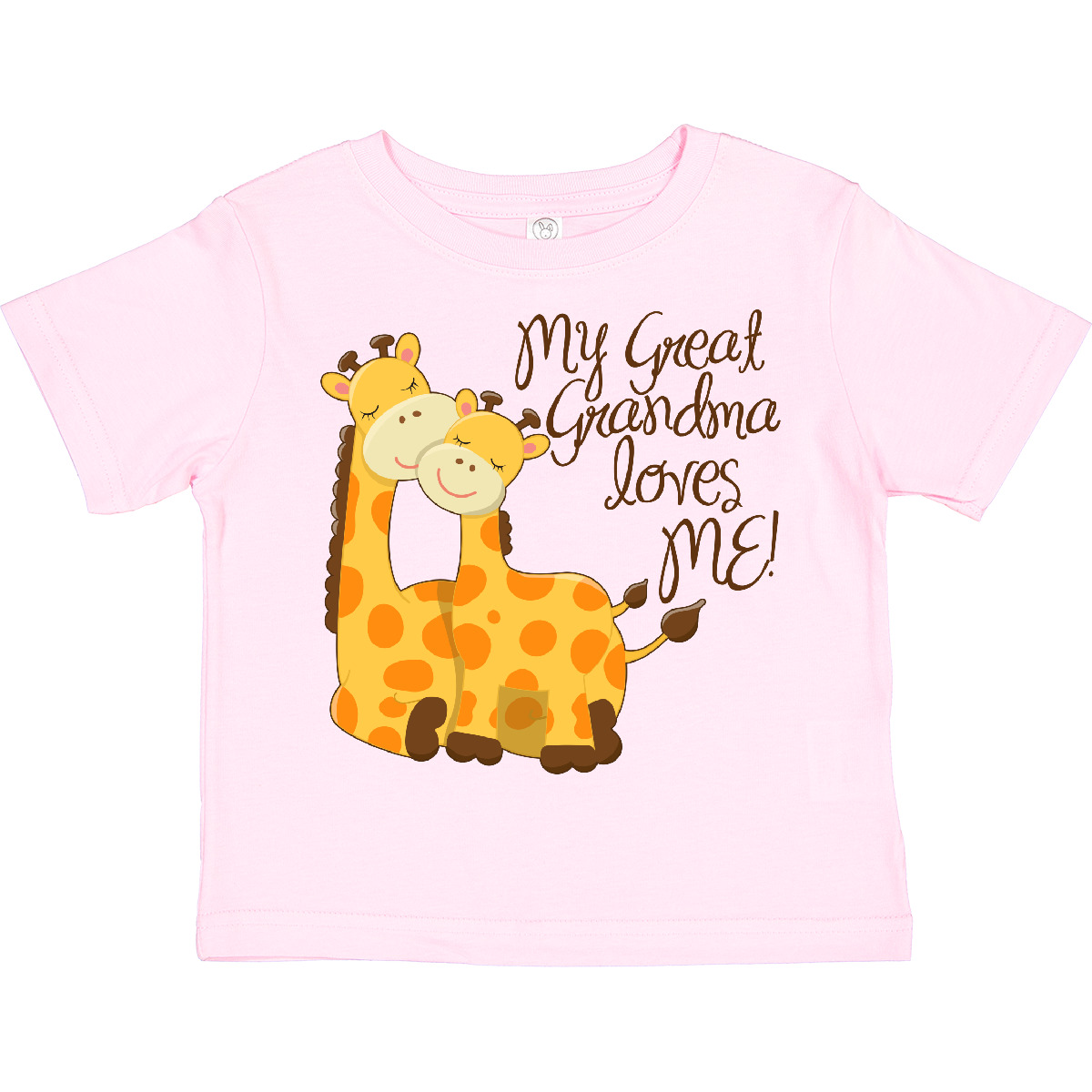 Inktastic My Great Grandma Loves Me! Toddler T-Shirt Giraffe Loved By For Family - Picture 11 of 17