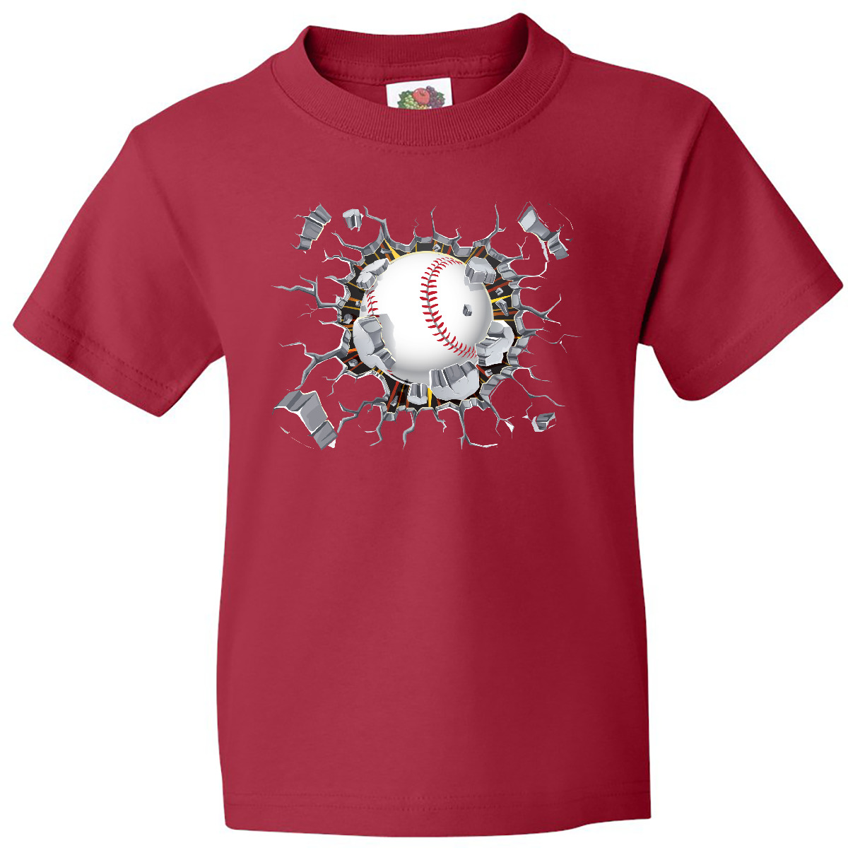 Inktastic Baseball Breakthrough Youth T-Shirt Softball Crash Sports League Ball - Picture 9 of 12
