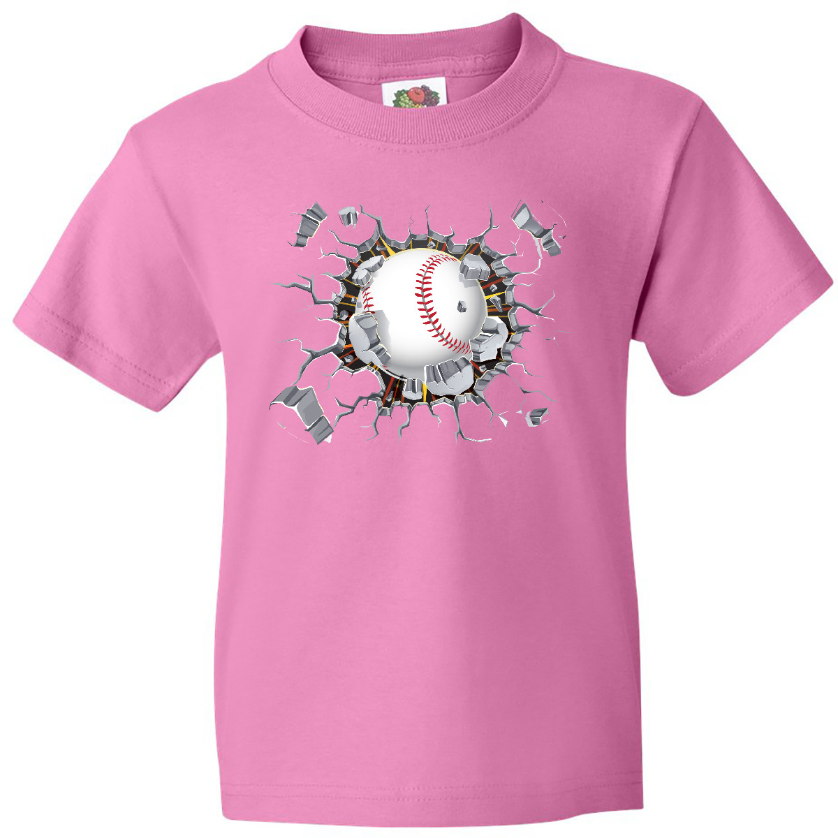 Inktastic Baseball Breakthrough Youth T-Shirt Softball Crash Sports League Ball - Picture 2 of 12