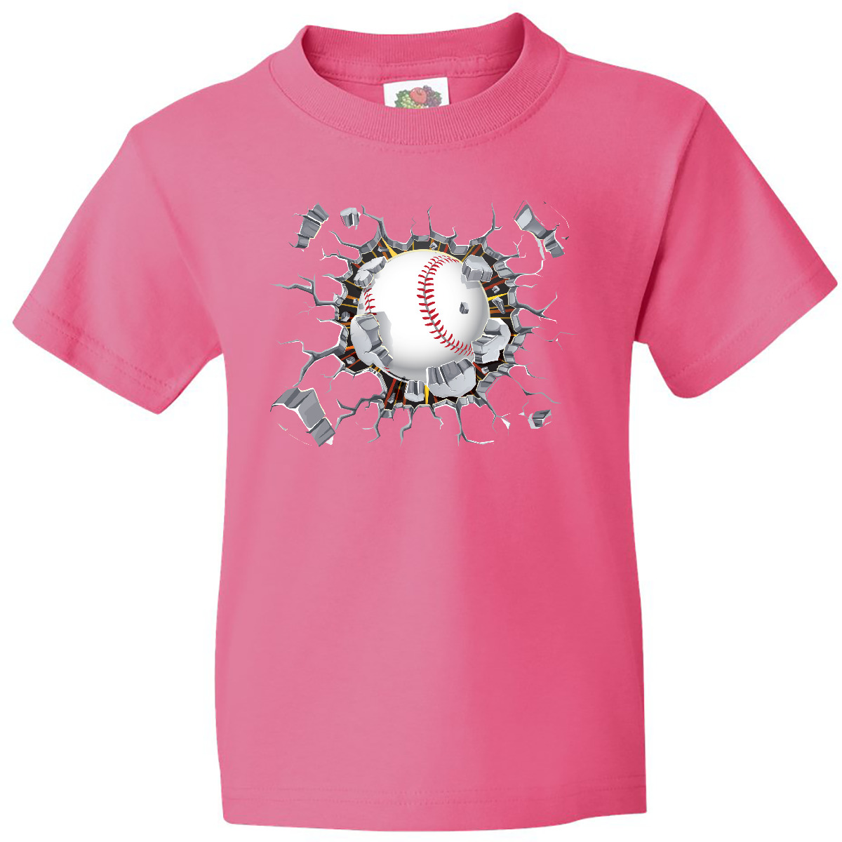 Inktastic Baseball Breakthrough Youth T-Shirt Softball Crash Sports League Ball - Picture 6 of 12