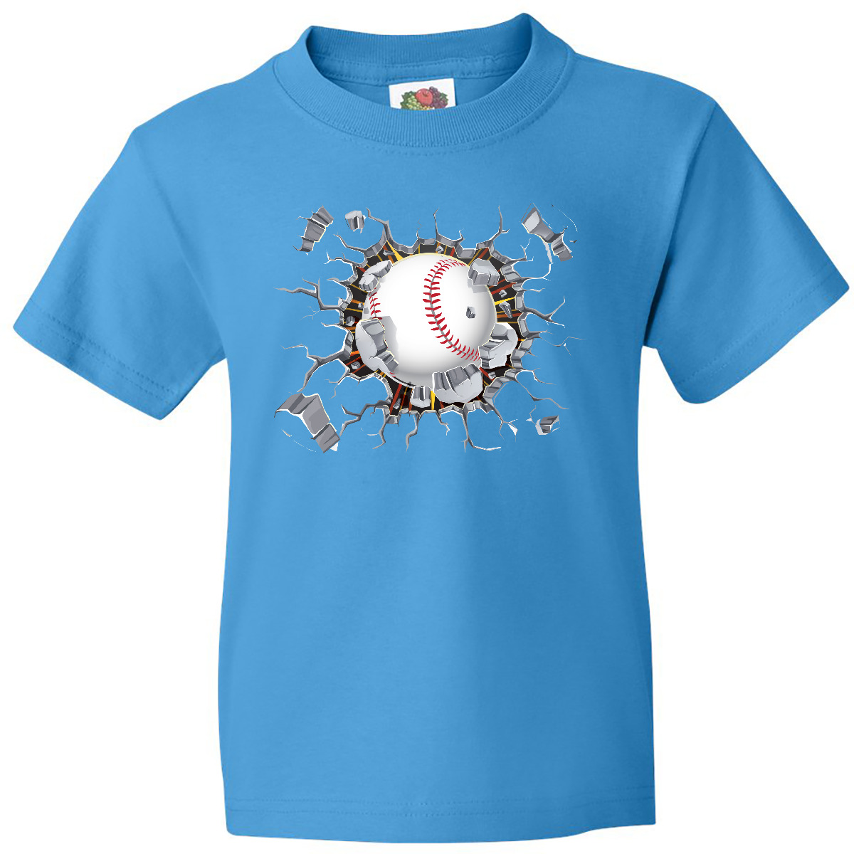 Inktastic Baseball Breakthrough Youth T-Shirt Softball Crash Sports League Ball - Picture 7 of 12