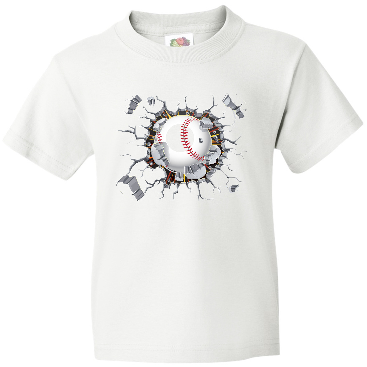 Inktastic Baseball Breakthrough Youth T-Shirt Softball Crash Sports League Ball - Picture 12 of 12