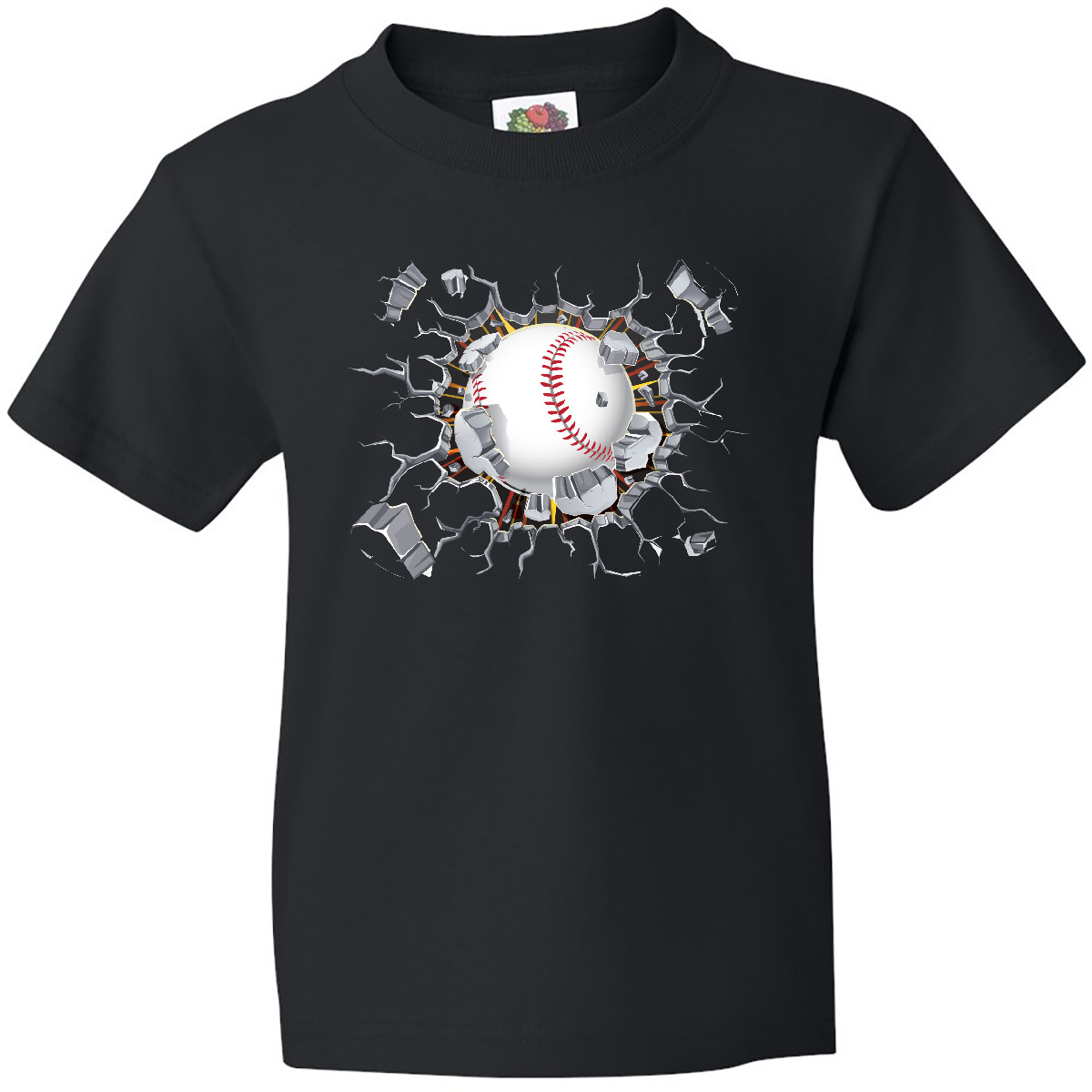 Inktastic Baseball Breakthrough Youth T-Shirt Softball Crash Sports League Ball - Picture 3 of 12