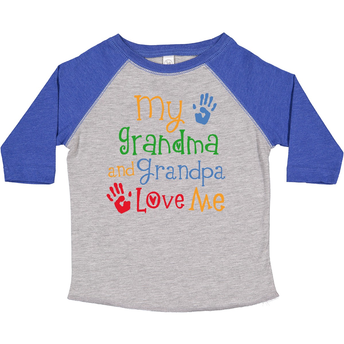 Inktastic My Grandma And Grandpa Love Me Toddler T-Shirt Loves Grandson Kids Day - Picture 8 of 11