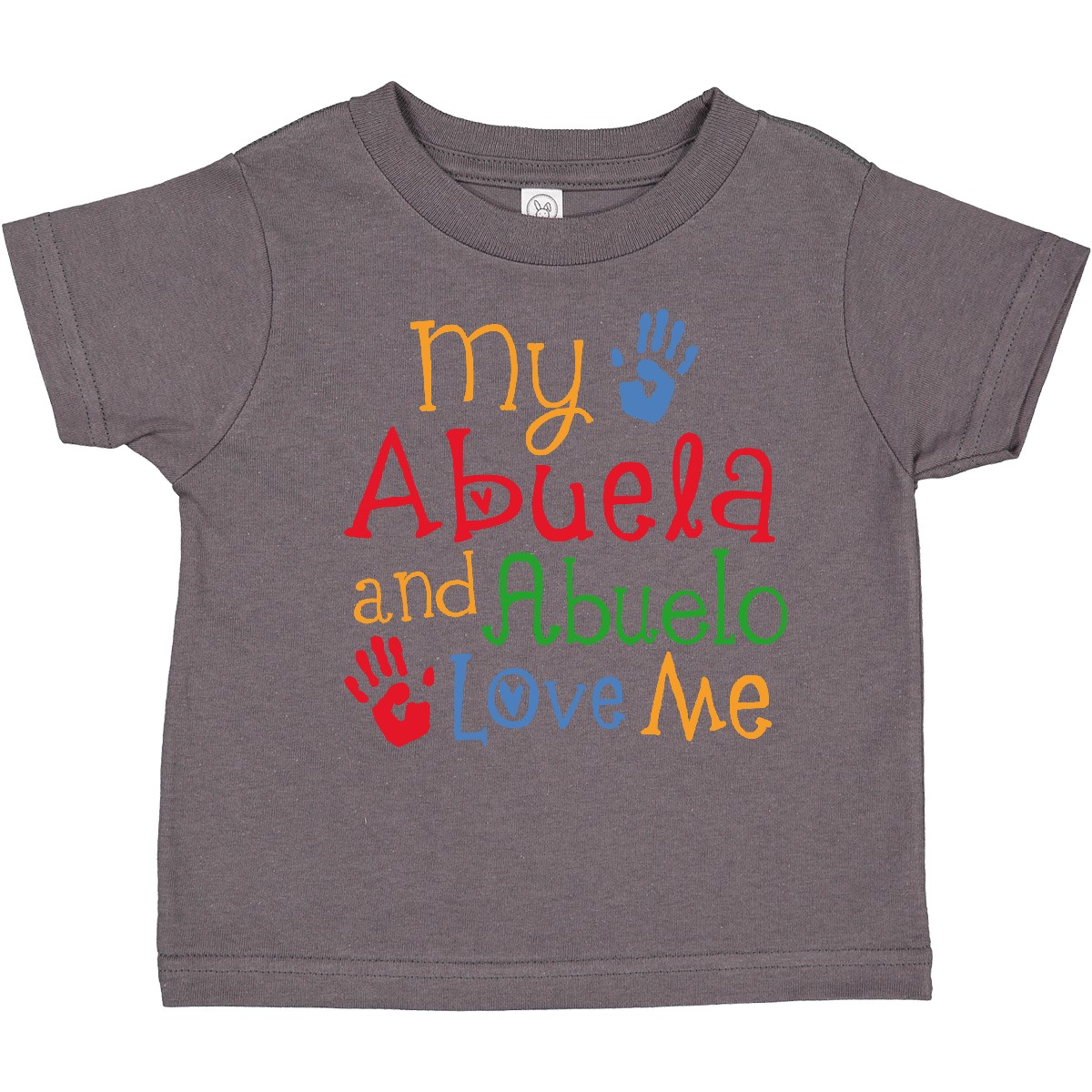 Inktastic My Abuela And Abuelo Love Me Toddler T-Shirt Cute Childs Boys Girls - Picture 2 of 11