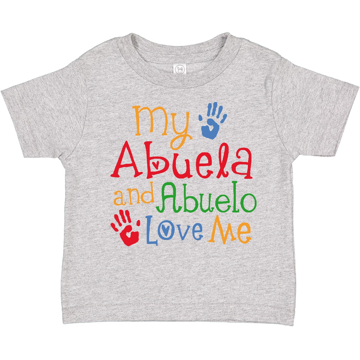 Inktastic My Abuela And Abuelo Love Me Toddler T-Shirt Cute Childs Boys Girls - Picture 4 of 11