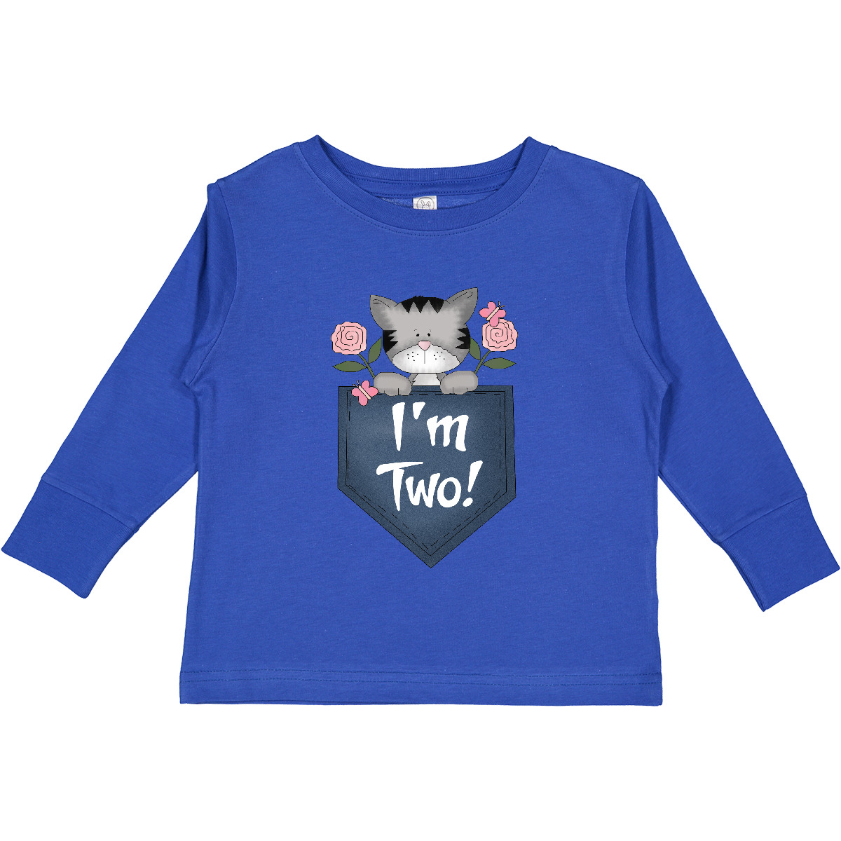 Inktastic I'm Two Years Old Kitty Cat 2nd Birthday Toddler Long Sleeve T-Shirt - Picture 7 of 7
