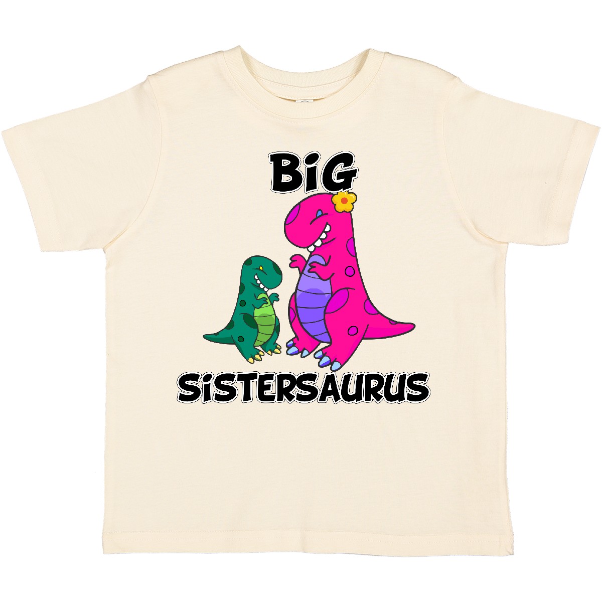 Inktastic Big Sistersaurus Toddler T-Shirt Dinosaur Sister Pink Gift Child Kid - Picture 10 of 13
