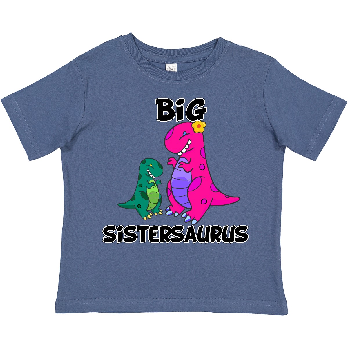 Inktastic Big Sistersaurus Toddler T-Shirt Dinosaur Sister Pink Gift Child Kid - Picture 8 of 13