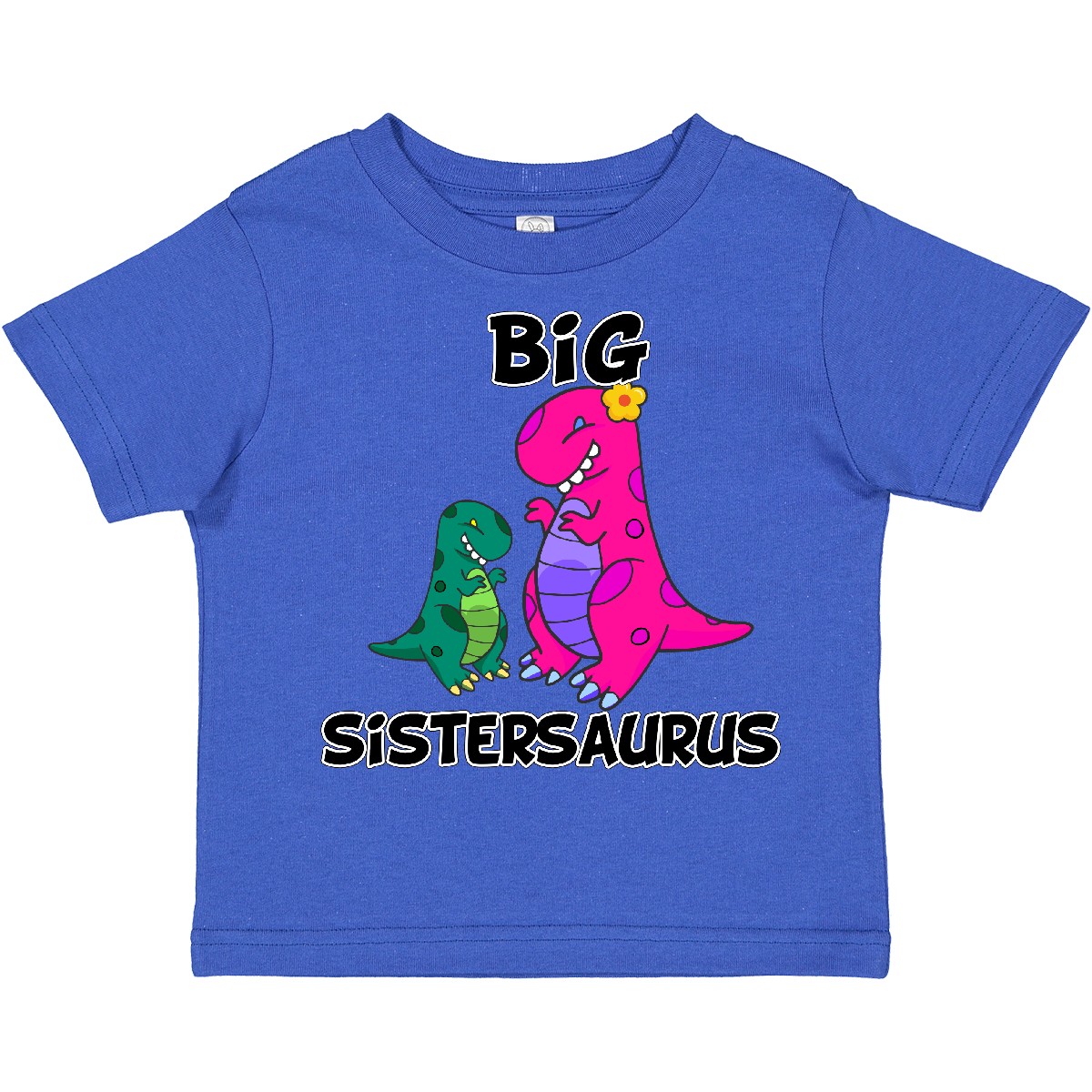Inktastic Big Sistersaurus Toddler T-Shirt Dinosaur Sister Pink Gift Child Kid - Picture 11 of 13