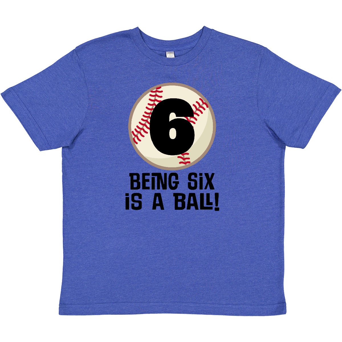 Inktastic 6th Birthday Baseball 6 Year Old Youth T-Shirt Six Boys Kids Sports Im - Picture 5 of 5