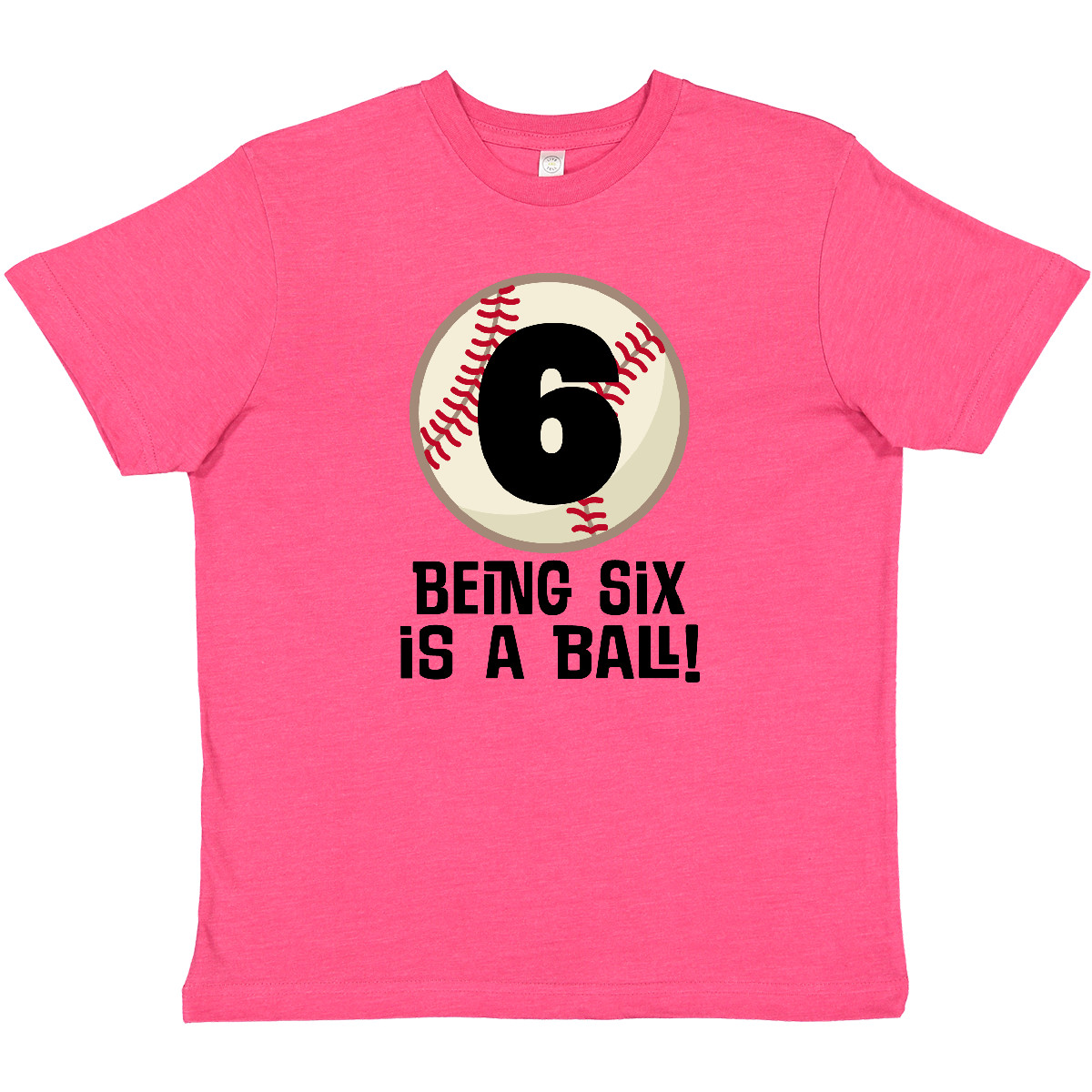 Inktastic 6th Birthday Baseball 6 Year Old Youth T-Shirt Six Boys Kids Sports Im - Picture 4 of 5
