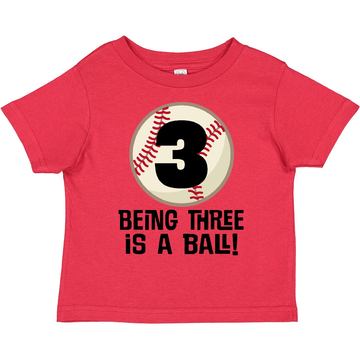 Inktastic 3rd Birthday Baseball 3 Year Old Boy Toddler T-Shirt Third Three Boys - Picture 7 of 10