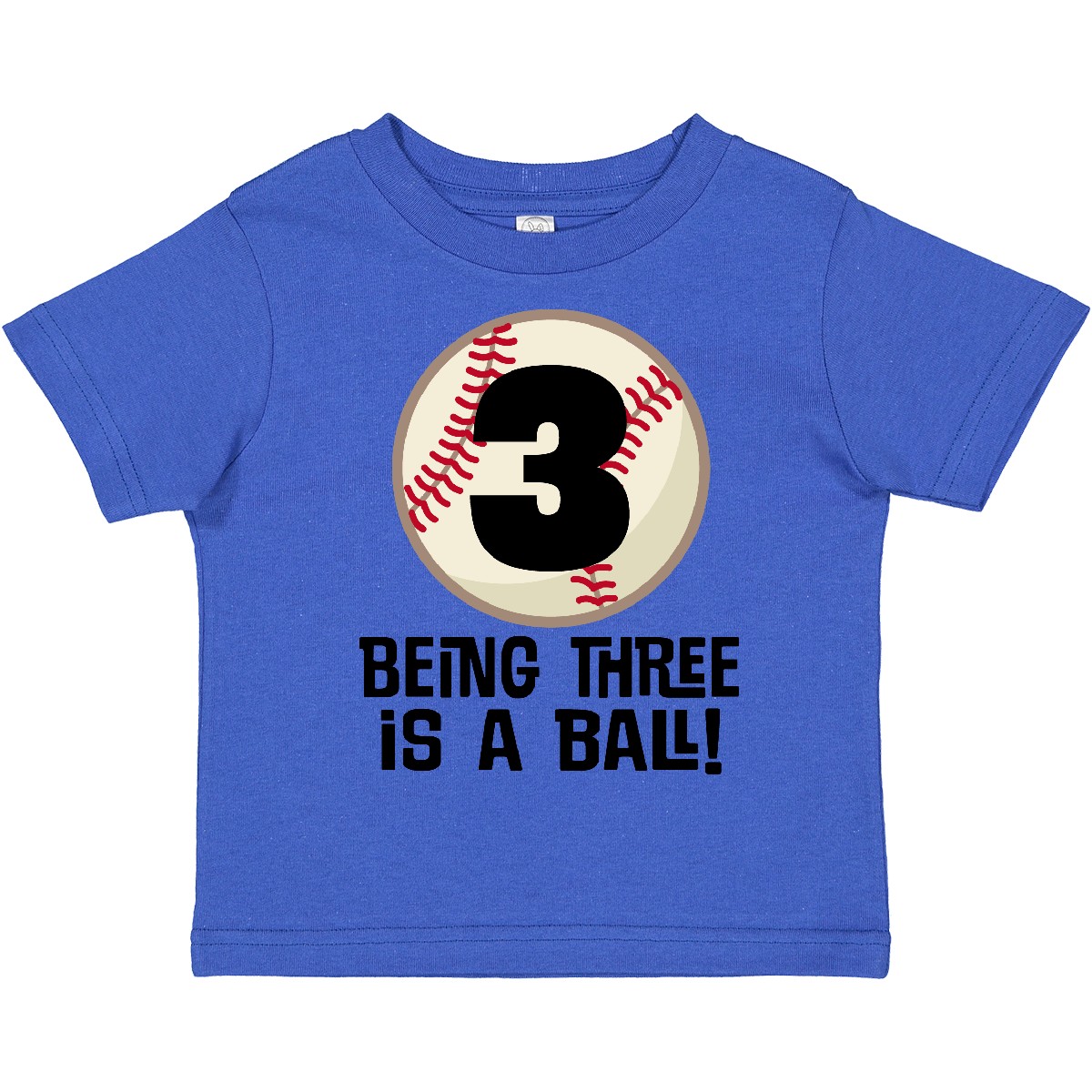 Inktastic 3rd Birthday Baseball 3 Year Old Boy Toddler T-Shirt Third Three Boys - Picture 8 of 10