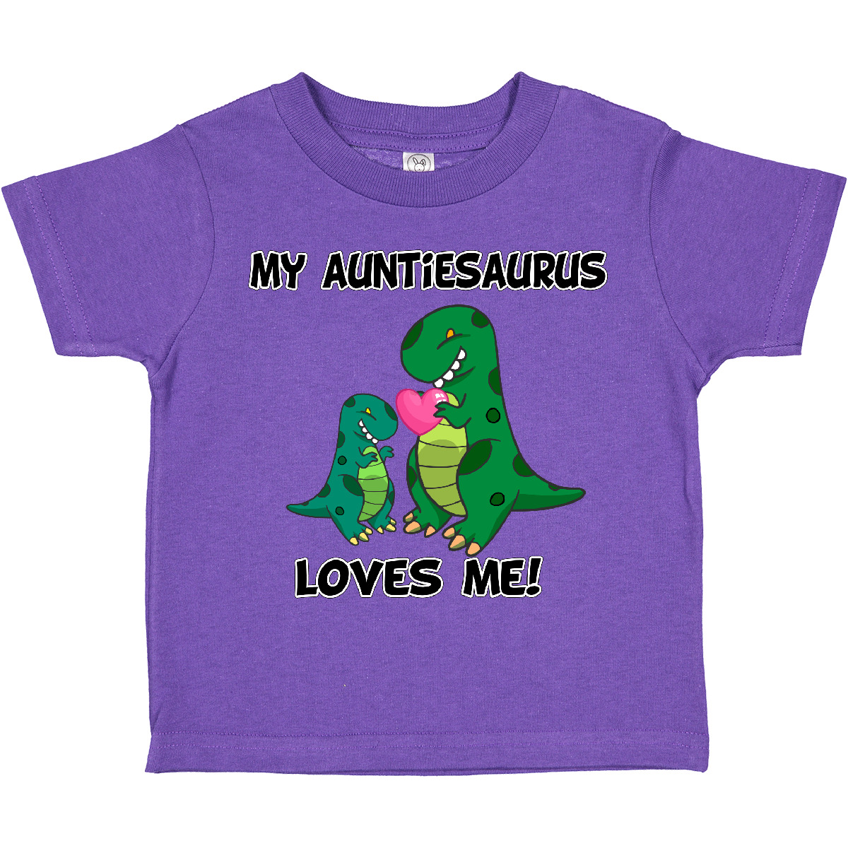 Inktastic My Auntiesaurus Loves Me Toddler T-Shirt Dinosaur Cute Aunt Child Kid - Picture 21 of 31