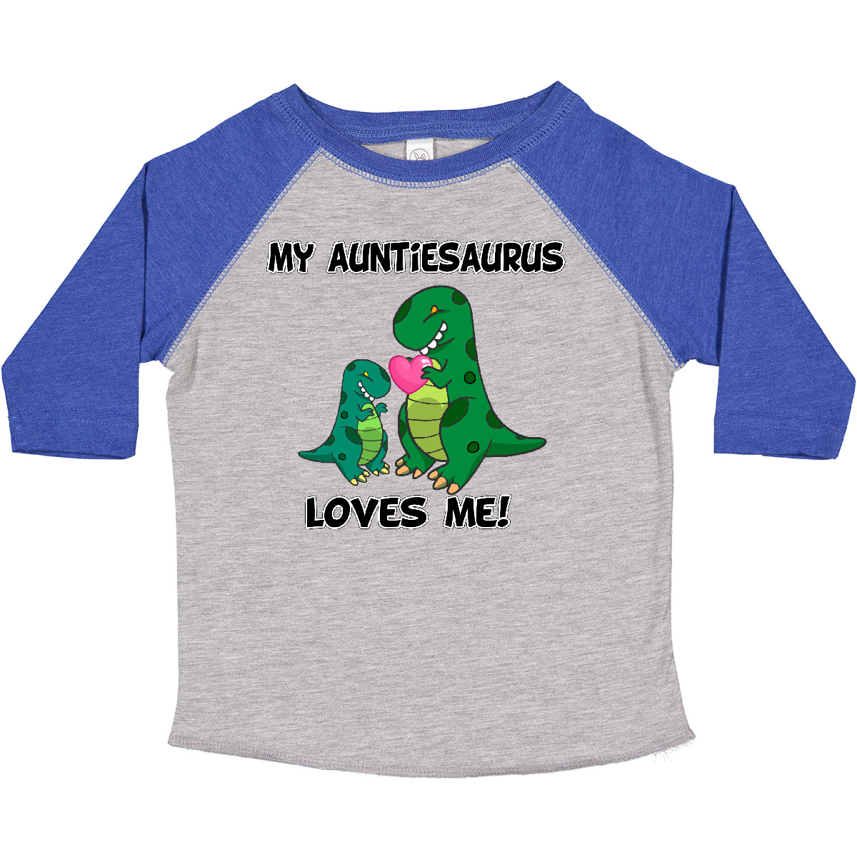 Inktastic My Auntiesaurus Loves Me Toddler T-Shirt Dinosaur Cute Aunt Child Kid - Picture 11 of 31