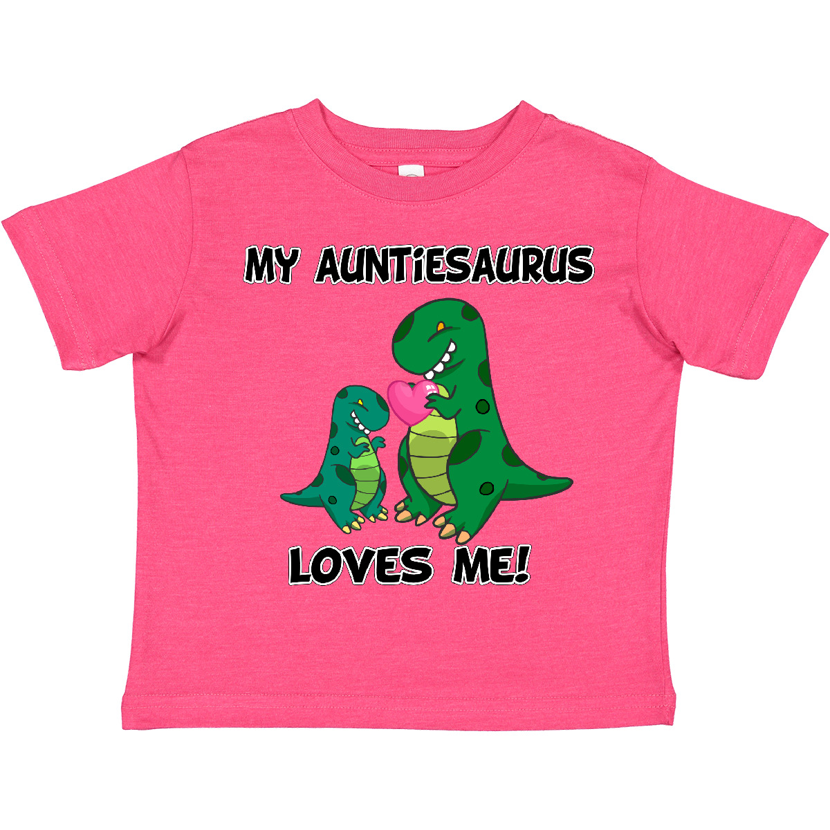 Inktastic My Auntiesaurus Loves Me Toddler T-Shirt Dinosaur Cute Aunt Child Kid - Picture 28 of 31