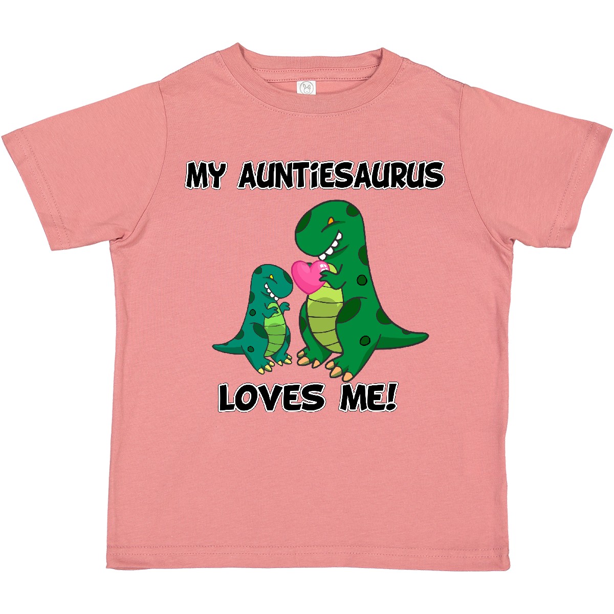 Inktastic My Auntiesaurus Loves Me Toddler T-Shirt Dinosaur Cute Aunt Child Kid - Picture 17 of 31