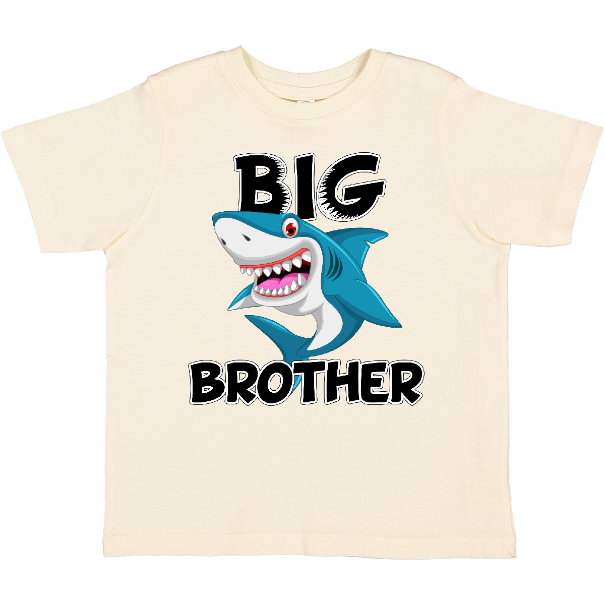 Inktastic Big Brother Shark Toddler T-Shirt Cute Gift Child Preschooler Kid - Picture 7 of 10