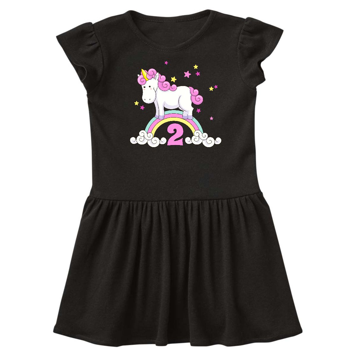 inktastic 2nd Birthday Unicorn Cute Girls Toddler T-Shirt