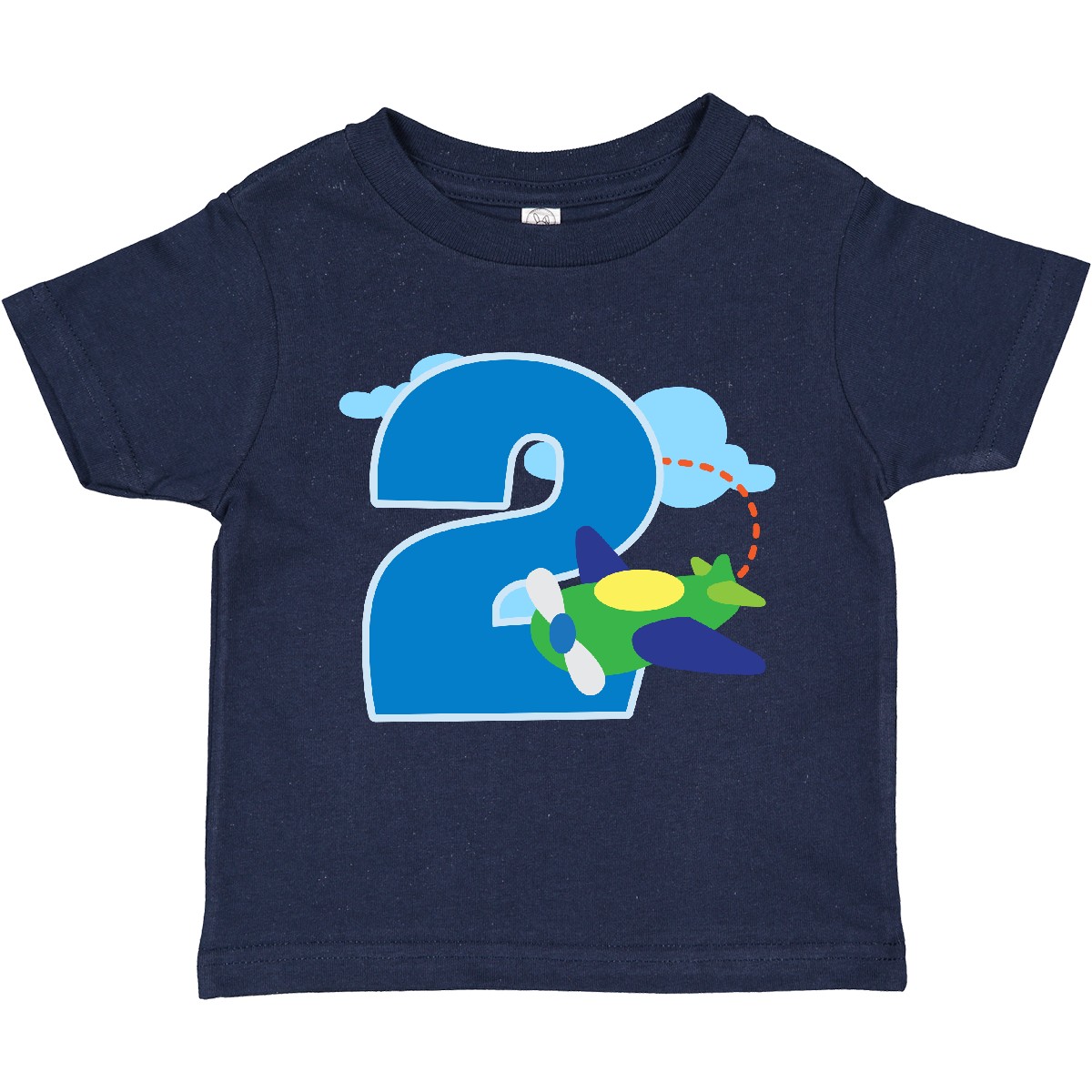 T-Shirt Inktastic 2. Geburtstag Flugzeug Jungen 2 Jahre Kleinkind Happy Two Im Big - Bild 9 von 10