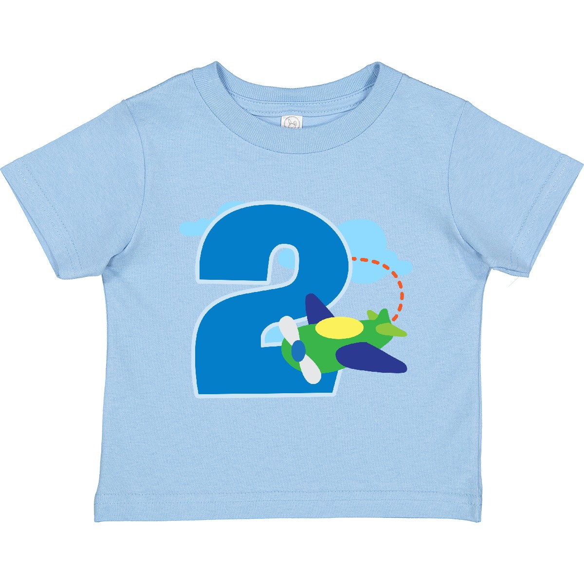 T-Shirt Inktastic 2. Geburtstag Flugzeug Jungen 2 Jahre Kleinkind Happy Two Im Big - Bild 8 von 10